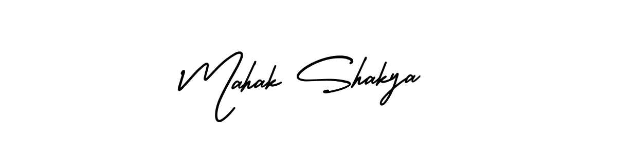 Create a beautiful signature design for name Mahak Shakya. With this signature (AmerikaSignatureDemo-Regular) fonts, you can make a handwritten signature for free. Mahak Shakya signature style 3 images and pictures png