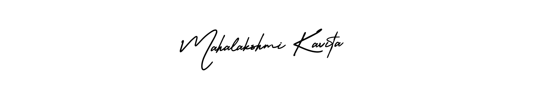 Also You can easily find your signature by using the search form. We will create Mahalakshmi Kavita name handwritten signature images for you free of cost using AmerikaSignatureDemo-Regular sign style. Mahalakshmi Kavita signature style 3 images and pictures png