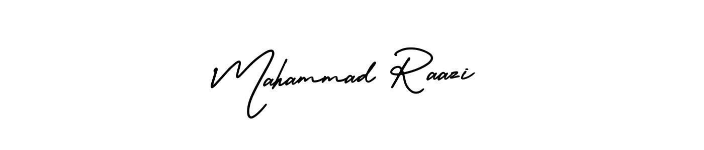 How to make Mahammad Raazi name signature. Use AmerikaSignatureDemo-Regular style for creating short signs online. This is the latest handwritten sign. Mahammad Raazi signature style 3 images and pictures png