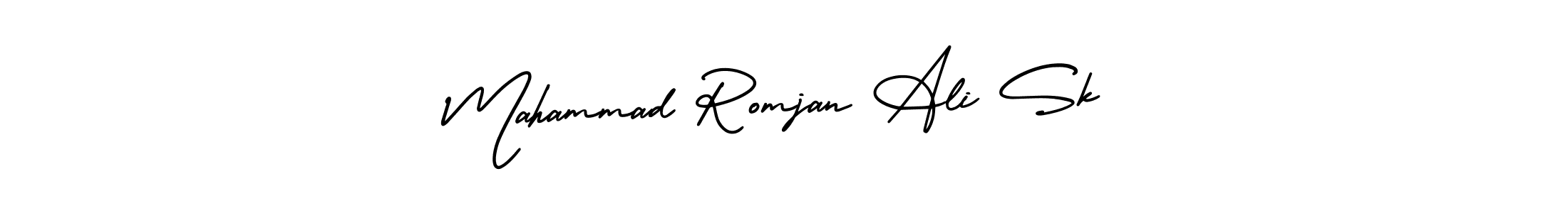 How to Draw Mahammad Romjan Ali Sk signature style? AmerikaSignatureDemo-Regular is a latest design signature styles for name Mahammad Romjan Ali Sk. Mahammad Romjan Ali Sk signature style 3 images and pictures png