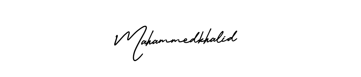 Mahammedkhalid stylish signature style. Best Handwritten Sign (AmerikaSignatureDemo-Regular) for my name. Handwritten Signature Collection Ideas for my name Mahammedkhalid. Mahammedkhalid signature style 3 images and pictures png