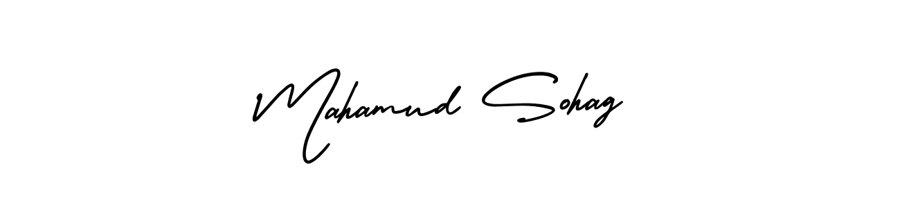 Use a signature maker to create a handwritten signature online. With this signature software, you can design (AmerikaSignatureDemo-Regular) your own signature for name Mahamud Sohag. Mahamud Sohag signature style 3 images and pictures png