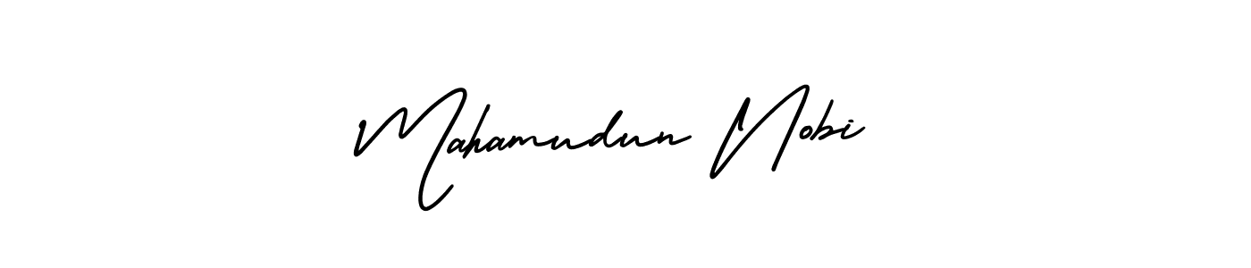 Check out images of Autograph of Mahamudun Nobi name. Actor Mahamudun Nobi Signature Style. AmerikaSignatureDemo-Regular is a professional sign style online. Mahamudun Nobi signature style 3 images and pictures png