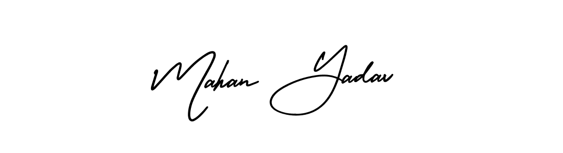 Check out images of Autograph of Mahan Yadav name. Actor Mahan Yadav Signature Style. AmerikaSignatureDemo-Regular is a professional sign style online. Mahan Yadav signature style 3 images and pictures png
