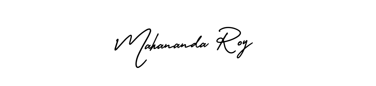 Similarly AmerikaSignatureDemo-Regular is the best handwritten signature design. Signature creator online .You can use it as an online autograph creator for name Mahananda Roy. Mahananda Roy signature style 3 images and pictures png