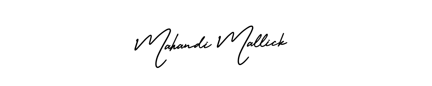 Create a beautiful signature design for name Mahandi Mallick. With this signature (AmerikaSignatureDemo-Regular) fonts, you can make a handwritten signature for free. Mahandi Mallick signature style 3 images and pictures png