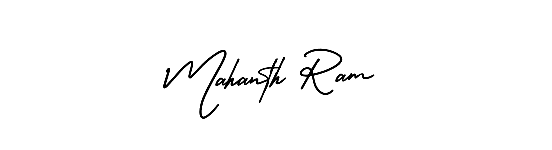 Also we have Mahanth Ram name is the best signature style. Create professional handwritten signature collection using AmerikaSignatureDemo-Regular autograph style. Mahanth Ram signature style 3 images and pictures png