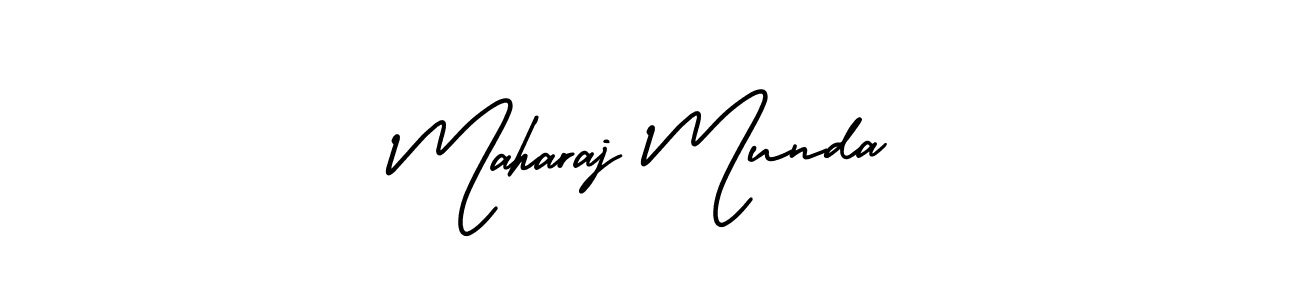You should practise on your own different ways (AmerikaSignatureDemo-Regular) to write your name (Maharaj Munda) in signature. don't let someone else do it for you. Maharaj Munda signature style 3 images and pictures png