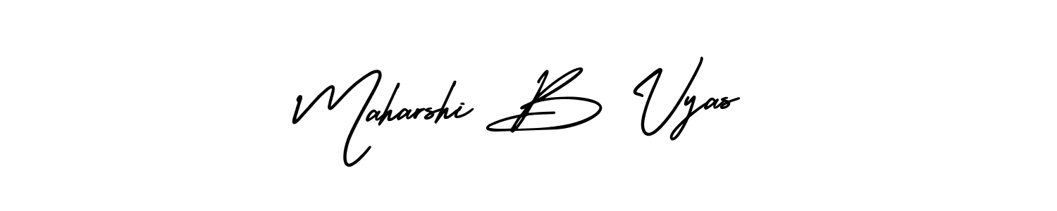 Use a signature maker to create a handwritten signature online. With this signature software, you can design (AmerikaSignatureDemo-Regular) your own signature for name Maharshi B Vyas. Maharshi B Vyas signature style 3 images and pictures png