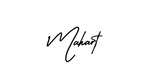 This is the best signature style for the Mahart name. Also you like these signature font (AmerikaSignatureDemo-Regular). Mix name signature. Mahart signature style 3 images and pictures png