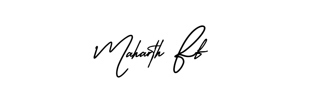 Make a beautiful signature design for name Maharth Ff. Use this online signature maker to create a handwritten signature for free. Maharth Ff signature style 3 images and pictures png