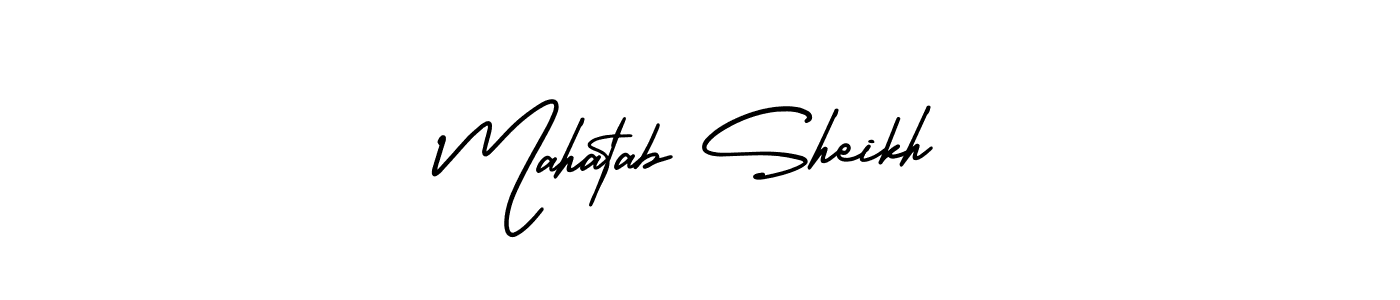 Create a beautiful signature design for name Mahatab Sheikh. With this signature (AmerikaSignatureDemo-Regular) fonts, you can make a handwritten signature for free. Mahatab Sheikh signature style 3 images and pictures png