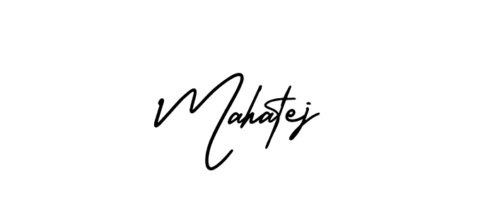 Similarly AmerikaSignatureDemo-Regular is the best handwritten signature design. Signature creator online .You can use it as an online autograph creator for name Mahatej. Mahatej signature style 3 images and pictures png