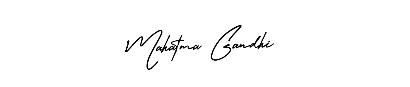 You should practise on your own different ways (AmerikaSignatureDemo-Regular) to write your name (Mahatma Gandhi) in signature. don't let someone else do it for you. Mahatma Gandhi signature style 3 images and pictures png