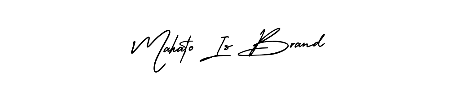 Similarly AmerikaSignatureDemo-Regular is the best handwritten signature design. Signature creator online .You can use it as an online autograph creator for name Mahato Is Brand. Mahato Is Brand signature style 3 images and pictures png