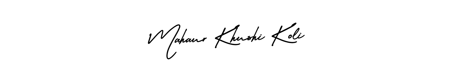 Make a beautiful signature design for name Mahaur Khushi Koli. Use this online signature maker to create a handwritten signature for free. Mahaur Khushi Koli signature style 3 images and pictures png