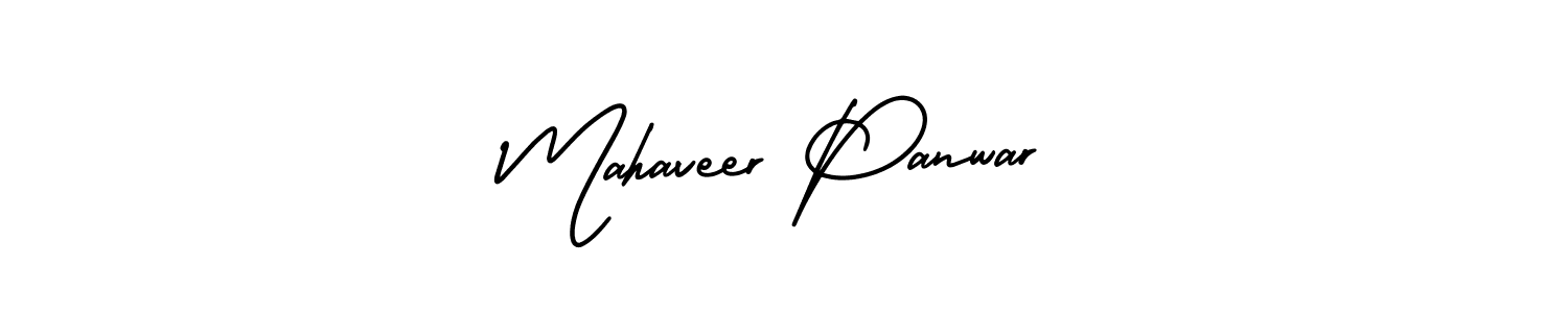 Make a beautiful signature design for name Mahaveer Panwar. With this signature (AmerikaSignatureDemo-Regular) style, you can create a handwritten signature for free. Mahaveer Panwar signature style 3 images and pictures png