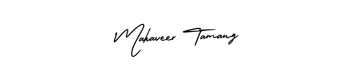 Mahaveer Tamang stylish signature style. Best Handwritten Sign (AmerikaSignatureDemo-Regular) for my name. Handwritten Signature Collection Ideas for my name Mahaveer Tamang. Mahaveer Tamang signature style 3 images and pictures png