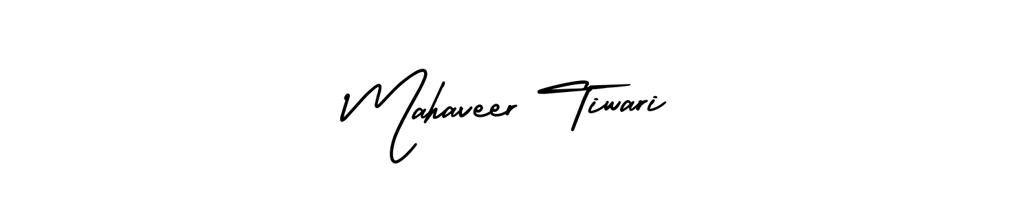 It looks lik you need a new signature style for name Mahaveer Tiwari. Design unique handwritten (AmerikaSignatureDemo-Regular) signature with our free signature maker in just a few clicks. Mahaveer Tiwari signature style 3 images and pictures png