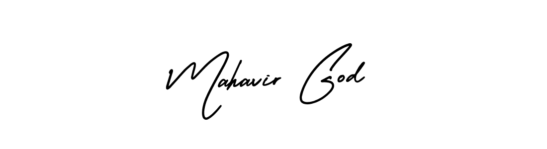 Use a signature maker to create a handwritten signature online. With this signature software, you can design (AmerikaSignatureDemo-Regular) your own signature for name Mahavir God. Mahavir God signature style 3 images and pictures png