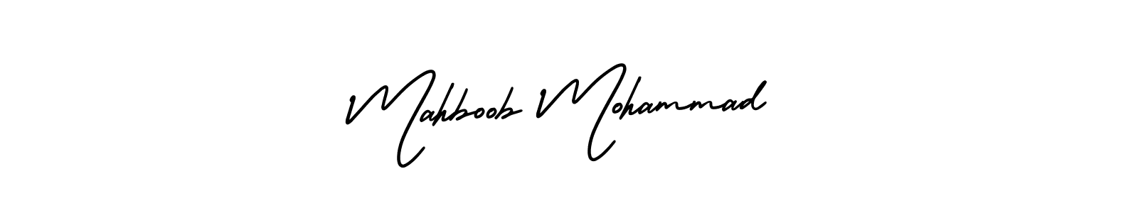 Design your own signature with our free online signature maker. With this signature software, you can create a handwritten (AmerikaSignatureDemo-Regular) signature for name Mahboob Mohammad. Mahboob Mohammad signature style 3 images and pictures png