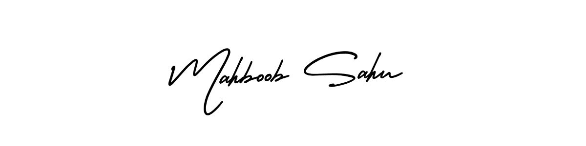 Make a short Mahboob Sahu signature style. Manage your documents anywhere anytime using AmerikaSignatureDemo-Regular. Create and add eSignatures, submit forms, share and send files easily. Mahboob Sahu signature style 3 images and pictures png
