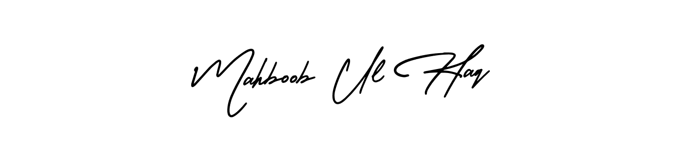 Mahboob Ul Haq stylish signature style. Best Handwritten Sign (AmerikaSignatureDemo-Regular) for my name. Handwritten Signature Collection Ideas for my name Mahboob Ul Haq. Mahboob Ul Haq signature style 3 images and pictures png