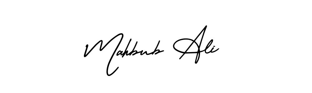 How to Draw Mahbub Ali signature style? AmerikaSignatureDemo-Regular is a latest design signature styles for name Mahbub Ali. Mahbub Ali signature style 3 images and pictures png