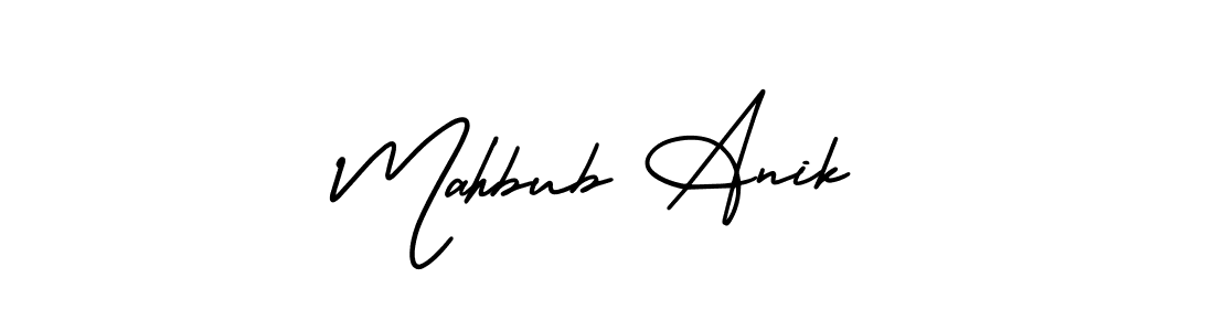 How to Draw Mahbub Anik signature style? AmerikaSignatureDemo-Regular is a latest design signature styles for name Mahbub Anik. Mahbub Anik signature style 3 images and pictures png