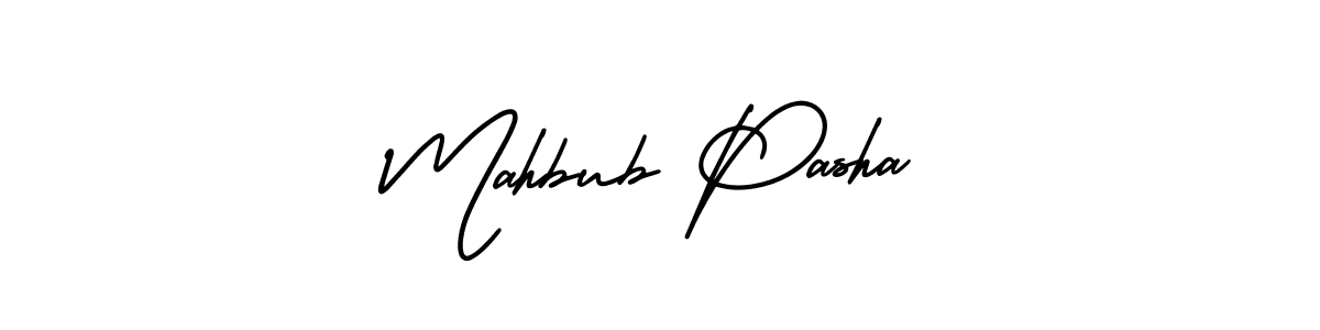 if you are searching for the best signature style for your name Mahbub Pasha. so please give up your signature search. here we have designed multiple signature styles  using AmerikaSignatureDemo-Regular. Mahbub Pasha signature style 3 images and pictures png