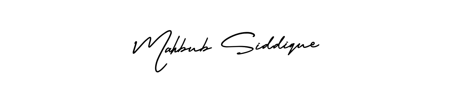 Mahbub Siddique stylish signature style. Best Handwritten Sign (AmerikaSignatureDemo-Regular) for my name. Handwritten Signature Collection Ideas for my name Mahbub Siddique. Mahbub Siddique signature style 3 images and pictures png