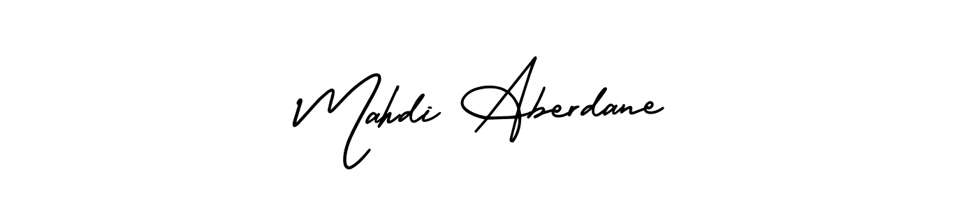 It looks lik you need a new signature style for name Mahdi Aberdane. Design unique handwritten (AmerikaSignatureDemo-Regular) signature with our free signature maker in just a few clicks. Mahdi Aberdane signature style 3 images and pictures png