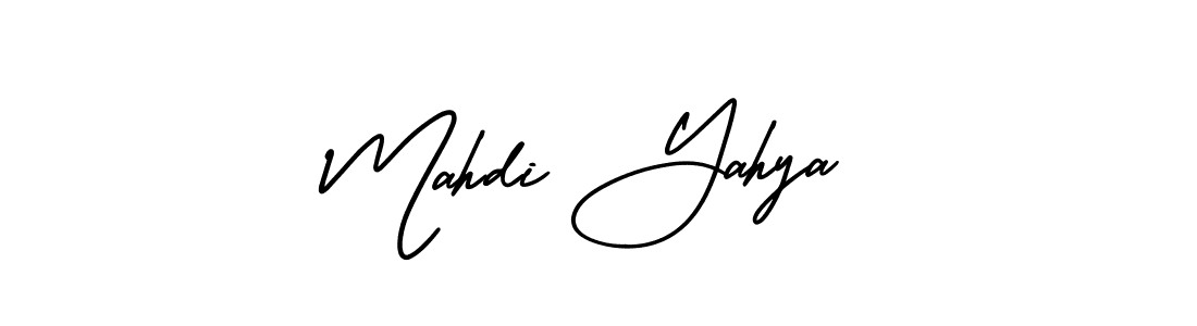 Use a signature maker to create a handwritten signature online. With this signature software, you can design (AmerikaSignatureDemo-Regular) your own signature for name Mahdi Yahya. Mahdi Yahya signature style 3 images and pictures png