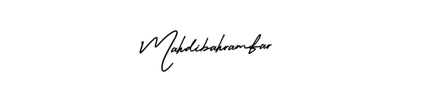 How to Draw Mahdibahramfar signature style? AmerikaSignatureDemo-Regular is a latest design signature styles for name Mahdibahramfar. Mahdibahramfar signature style 3 images and pictures png
