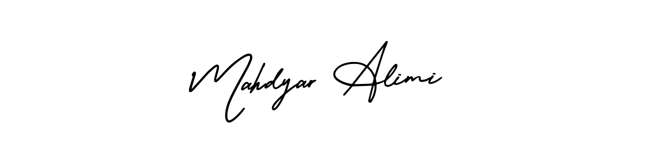 Use a signature maker to create a handwritten signature online. With this signature software, you can design (AmerikaSignatureDemo-Regular) your own signature for name Mahdyar Alimi. Mahdyar Alimi signature style 3 images and pictures png