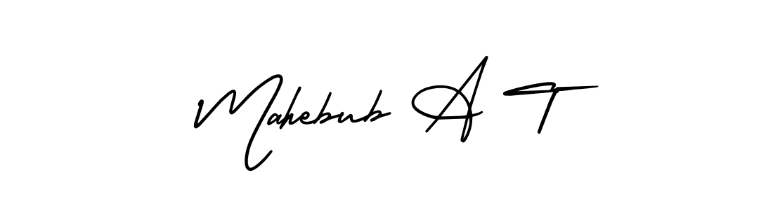 Similarly AmerikaSignatureDemo-Regular is the best handwritten signature design. Signature creator online .You can use it as an online autograph creator for name Mahebub A T. Mahebub A T signature style 3 images and pictures png
