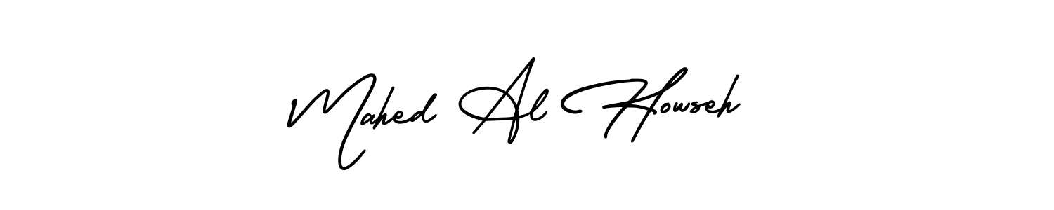 Mahed Al Howseh stylish signature style. Best Handwritten Sign (AmerikaSignatureDemo-Regular) for my name. Handwritten Signature Collection Ideas for my name Mahed Al Howseh. Mahed Al Howseh signature style 3 images and pictures png