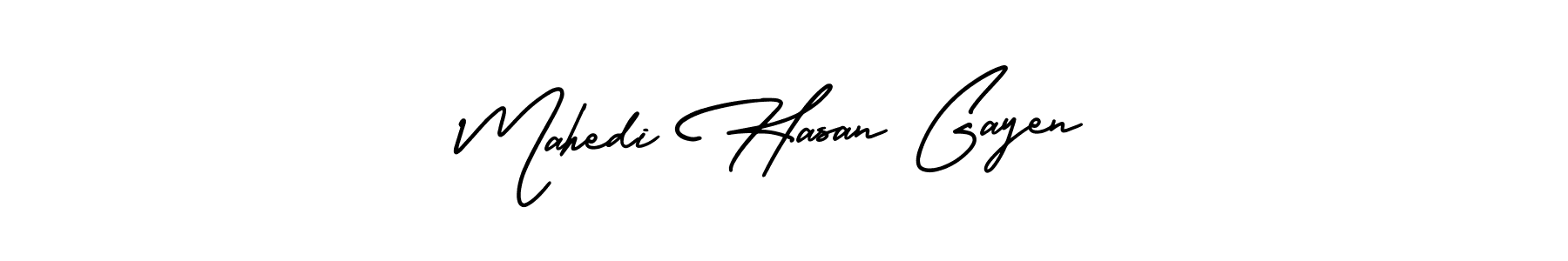 How to Draw Mahedi Hasan Gayen signature style? AmerikaSignatureDemo-Regular is a latest design signature styles for name Mahedi Hasan Gayen. Mahedi Hasan Gayen signature style 3 images and pictures png