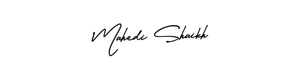 How to make Mahedi Shaikh signature? AmerikaSignatureDemo-Regular is a professional autograph style. Create handwritten signature for Mahedi Shaikh name. Mahedi Shaikh signature style 3 images and pictures png