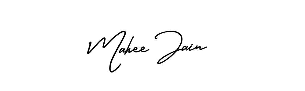 Best and Professional Signature Style for Mahee Jain. AmerikaSignatureDemo-Regular Best Signature Style Collection. Mahee Jain signature style 3 images and pictures png