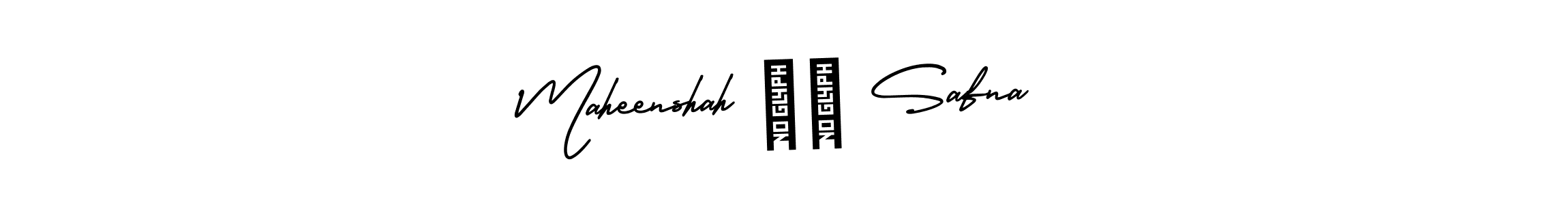 It looks lik you need a new signature style for name Maheenshah ❤️ Safna. Design unique handwritten (AmerikaSignatureDemo-Regular) signature with our free signature maker in just a few clicks. Maheenshah ❤️ Safna signature style 3 images and pictures png