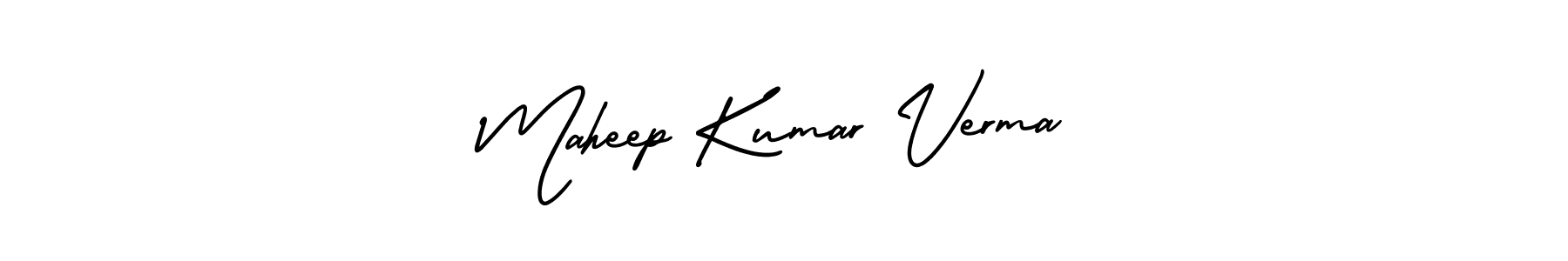 Create a beautiful signature design for name Maheep Kumar Verma. With this signature (AmerikaSignatureDemo-Regular) fonts, you can make a handwritten signature for free. Maheep Kumar Verma signature style 3 images and pictures png