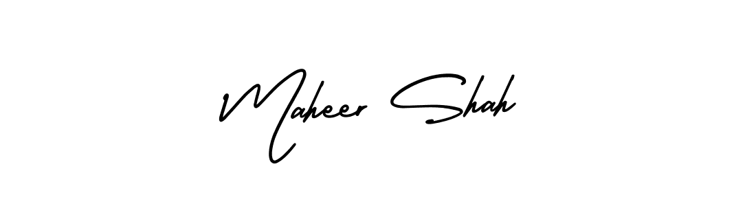 if you are searching for the best signature style for your name Maheer Shah. so please give up your signature search. here we have designed multiple signature styles  using AmerikaSignatureDemo-Regular. Maheer Shah signature style 3 images and pictures png