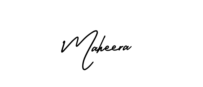 Create a beautiful signature design for name Maheera. With this signature (AmerikaSignatureDemo-Regular) fonts, you can make a handwritten signature for free. Maheera signature style 3 images and pictures png