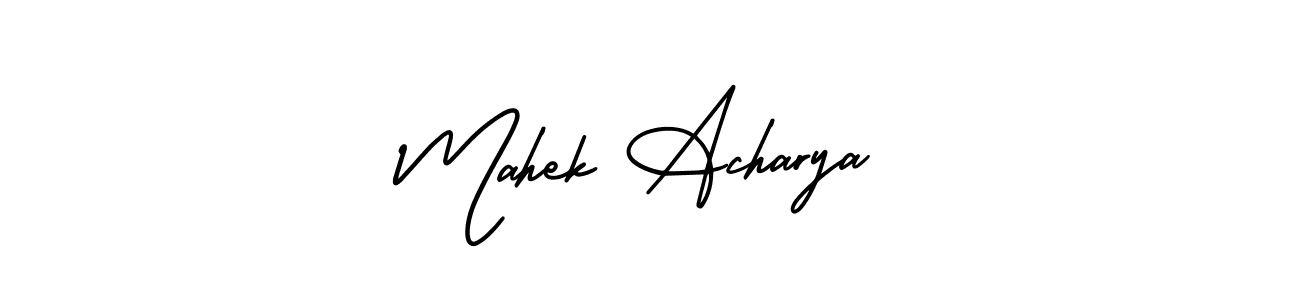 Here are the top 10 professional signature styles for the name Mahek Acharya. These are the best autograph styles you can use for your name. Mahek Acharya signature style 3 images and pictures png