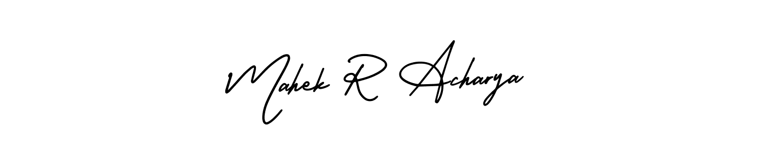 Make a beautiful signature design for name Mahek R Acharya. Use this online signature maker to create a handwritten signature for free. Mahek R Acharya signature style 3 images and pictures png