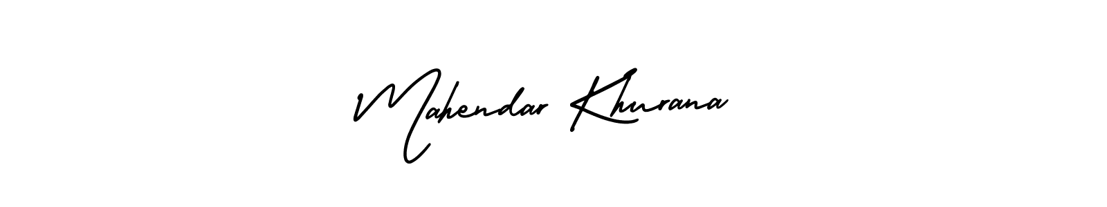 Make a beautiful signature design for name Mahendar Khurana. With this signature (AmerikaSignatureDemo-Regular) style, you can create a handwritten signature for free. Mahendar Khurana signature style 3 images and pictures png