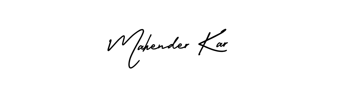 How to Draw Mahender Kar signature style? AmerikaSignatureDemo-Regular is a latest design signature styles for name Mahender Kar. Mahender Kar signature style 3 images and pictures png