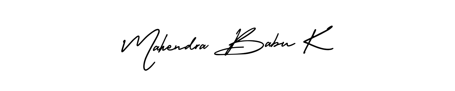 Similarly AmerikaSignatureDemo-Regular is the best handwritten signature design. Signature creator online .You can use it as an online autograph creator for name Mahendra Babu K. Mahendra Babu K signature style 3 images and pictures png