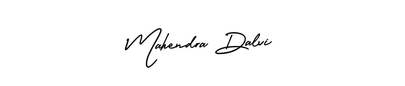 The best way (AmerikaSignatureDemo-Regular) to make a short signature is to pick only two or three words in your name. The name Mahendra Dalvi include a total of six letters. For converting this name. Mahendra Dalvi signature style 3 images and pictures png